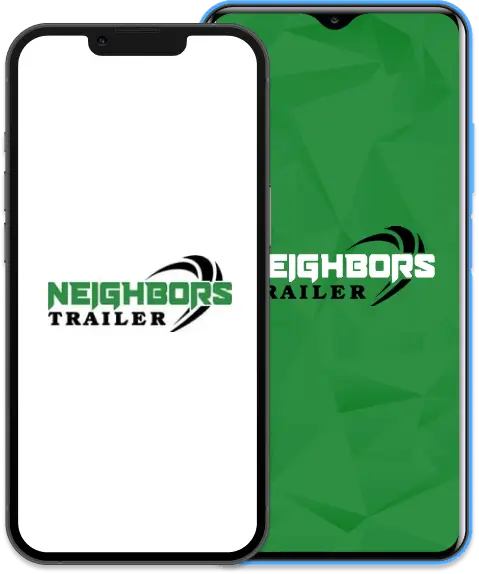 Neighbors Trailer mobile app screens